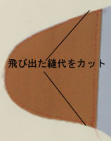 袖の見返し